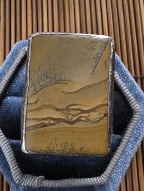 Sterling Silver Jasper Ring (Vintage)